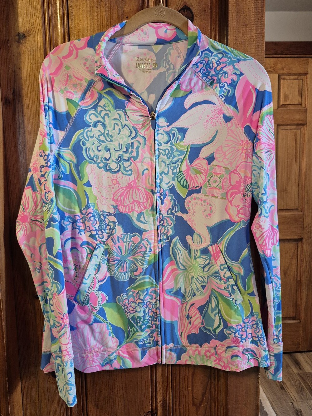 New Lilly Pulitzer Luxletic Womens Small Zip Up Jacket